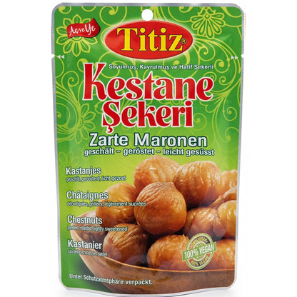 Titiz Zarte Maronen, Leicht Gesüßt 125 g, Vegan